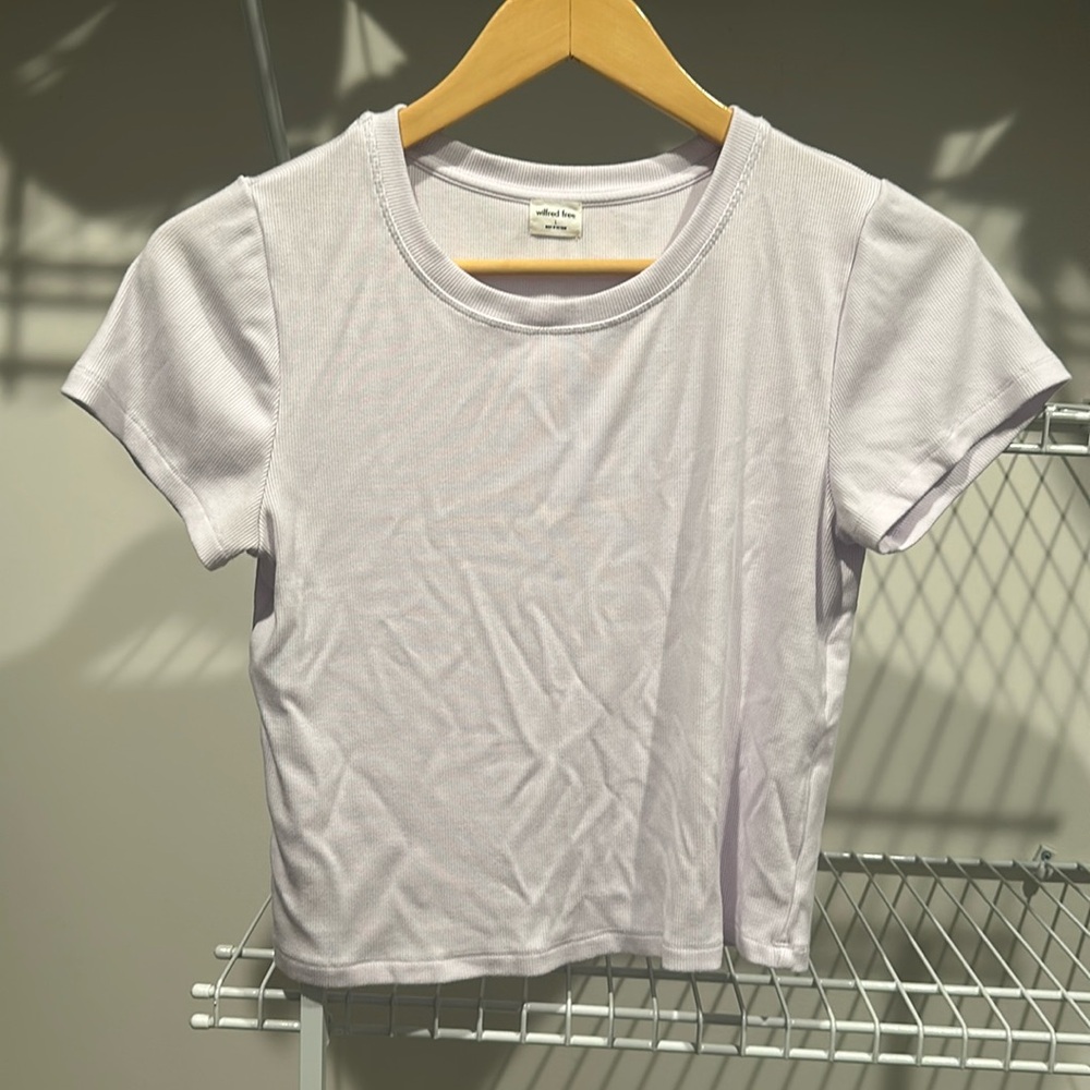 Wilfred Free Aritzia Weekend T shirt - Ice Lavender - Large